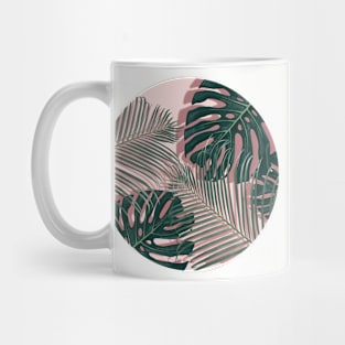 Monstera and Palm Leaves Mug